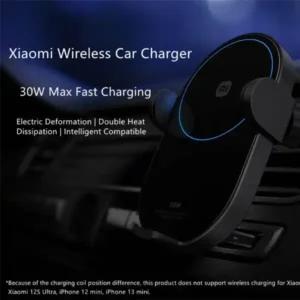 شاحن سيارة لاسلكي من شاومي بقوة 30 واط Xiaomi 30W Car Wireless Charger لشحن سريع وآمن أثناء القيادة