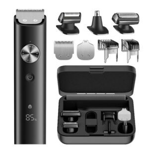 ماكينة حلاقة شاومي Xiaomi Grooming Kit Pro متعددة الوظائف 6 في 1، مقاومة للماء IPX7، بطارية تدوم 90 دقيقة، شحن Type-C، شفرات ستانلس ستيل