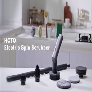 فرشاة كهربائية من هوتو و شاومي, ب 6 رؤوس متعددة لتنظيف الزجاج , الأرض , الجدران من Hoto