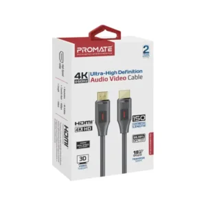 كبل HDMI بطول 1.5 متر و دقة 4K و تردد 60 هيرتز من بروميت