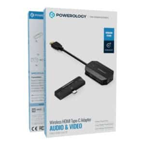 محول شاشة لاسلكي Type-C بورولوجي (Powerology Wireless HDMI Type-C Adapter)