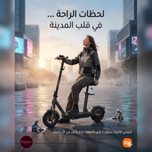 سكوتر شاومي 5 بلس مع مقعد ومانع انزلاق