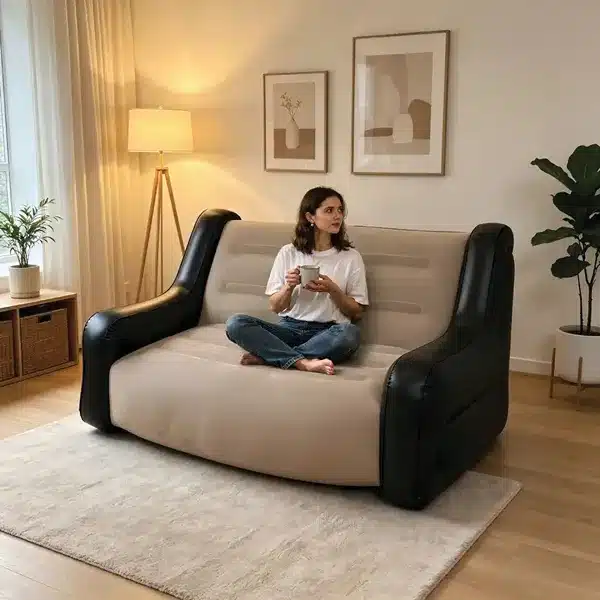 Green Lion Double Seater Inflatable Sofa 2